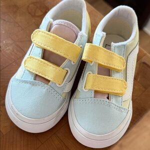 Kids' Pastel Sneakers with Velcro Straps